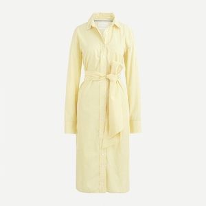 JCrew yellow Classic-fit Poplin Shirtdress 14
